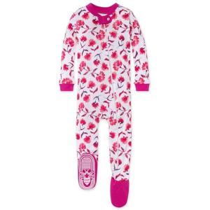 Burt's Bees Baby baby girls Pajamas, Zip Front Non-slip Footed Pjs, 100% Organic Cotton and Toddler Sleepers, Spring Picks, 18 Months US by Burt's Bees Baby