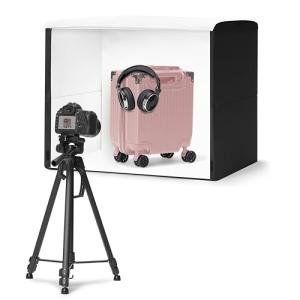Amazon Basics Portable Foldable Photo Studio Box with LED Light - 25 x 30 x 25 Inches from Amazon Basics