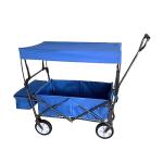Foldable into Bag Travel Wagon Stroller for 2 Kids & Cargo Collapsible Toddler Wagon with Removable Canopy Adjustable 5-Point Harness Lightweight Carry-on Stroller for Airplane by CLGrich