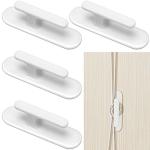 4 Pieces Cord Safety Blind Pull Cord Winder Window Cord Wrap Cleats Blind Cord Holder Curtain Cord Wind Up Baby Child Proofing Window Gate Safety Adhesive Wall Hanging Hooks by Blulu