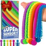 Fidget Toys and Sensory Toys by BUNMO - Textured Stretchy Strings and Super Sensory Fidget Toys. Fidget Toys for Adults and Kids - 6 Pack from BUNMO