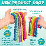 Fidget Toys and Sensory Toys by BUNMO - Textured Stretchy Strings and Super Sensory Fidget Toys. Fidget Toys for Adults and Kids - 6 Pack from BUNMO