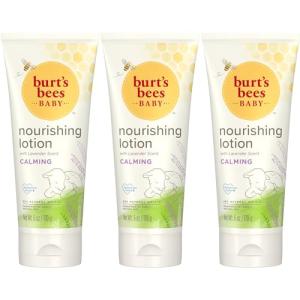 Burt's Bees Baby Nourishing Lotion, Calming Baby Lotion - 6 Ounce Tube - Pack of 3 from Burt's Bees, Inc.