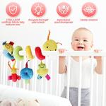 LIANGLIDE Infant Stroller Toy, Infant Baby Worm Crib Bed Around Rattle Bell Cartoon Insect Stroller Hanging Stuffed Wrap Spiral Safety Plush Toys for Baby Boys and Girls from LIANGLIDE