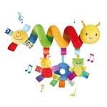LIANGLIDE Infant Stroller Toy, Infant Baby Worm Crib Bed Around Rattle Bell Cartoon Insect Stroller Hanging Stuffed Wrap Spiral Safety Plush Toys for Baby Boys and Girls from LIANGLIDE
