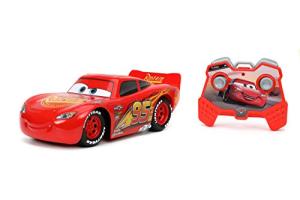 Jada Toys Pixar Cars 1:24 Lightning McQueen RC Remote Control Car 2.4 GHz Red Toys for Kids by Jada Toys