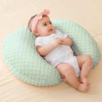 Nursing Pillow with Slipcover for Baby Boys and Girls, Breast Feeding Pillows with Pillowcase for Breastfeeding, Bottle Feeding, Baby Support with Removable Nursing Pillow Cover (Green) from QUENESS