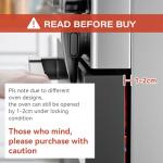 EUDEMON 1 PackChildproof Oven Door Lock, Oven Front Lock Easy to Install and Use Durable and Heat-Resistant Material no Tools Need or Drill (Black) from Ningbo Eudemon Child Protective Equipment Co., Ltd.