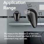 EUDEMON 1 PackChildproof Oven Door Lock, Oven Front Lock Easy to Install and Use Durable and Heat-Resistant Material no Tools Need or Drill (Black) from Ningbo Eudemon Child Protective Equipment Co., Ltd.