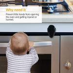 EUDEMON 1 PackChildproof Oven Door Lock, Oven Front Lock Easy to Install and Use Durable and Heat-Resistant Material no Tools Need or Drill (Black) from Ningbo Eudemon Child Protective Equipment Co., Ltd.