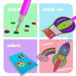 Gem Art, Kids Diamond Painting Kit - Big 5D Gems - Arts and Crafts for Kids, Girls and Boys Ages 6-12 - Gem Painting Kits - Best Tween Gift Ideas for Girls Crafts Age 4, 5, 6, 7, 8, 9, 10-12 from Dan&Darci