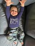Preemie Baby Boys Clothes Mamas Boy Romper Camo Pants Outfit Fall Winter Clothing Set (Blue, Preemie) by 
