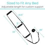 Vive Bed Ladder Assist - Pull Up Assist Device with Handle Strap - Rope Ladder Caddie Helper - Sitting, Sit Up Hoist for Elderly, Senior, Injury Recovery Patient, Pregnant, Handicap - Padded Hand Grip by Vive Health