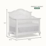 Evolur Aurora 5-in-1 Convertible Crib, Frost, Greenguard Gold Certified from Dream On Me