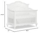 Evolur Aurora 5-in-1 Convertible Crib, Frost, Greenguard Gold Certified from Dream On Me