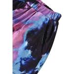 Little Girls Summer Clothes Tie-Dye Print Round Collar Short Sleeve Pullover Top+Elastic Waist Shorts 2Pcs Set Outfits (Purple, 6-7 Years) by Comoraecos