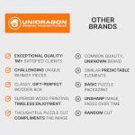 UNIDRAGON - Wooden Jigsaw Puzzles - Royal Size - 17.7" x 17.7" - 45 x 45 cm - 700 pcs - in a Beautiful Gift Package - Best Gift for Adults and Kids - Mandala Inexhaustible Abundance by Walt LLC