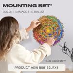 UNIDRAGON - Wooden Jigsaw Puzzles - Royal Size - 17.7" x 17.7" - 45 x 45 cm - 700 pcs - in a Beautiful Gift Package - Best Gift for Adults and Kids - Mandala Inexhaustible Abundance by Walt LLC