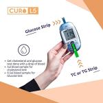 All in One CURO Home Blood Cholesterol Test Kit (L5 Device + 10 Total Cholesterol Strips + 10 Triglycerides Strips + 50 Glucose Strips Included) by J2America