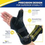 Universal Wrist and Thumb Stabilizer Splint, Spica and Medical Brace - Arthritis, Tendonitis, Gamekeepers, De Quervain's Tenosynovitis, Fracture Forearm Support Cast, Pain Relief by Brace Direct from Brace Direct