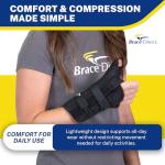 Universal Wrist and Thumb Stabilizer Splint, Spica and Medical Brace - Arthritis, Tendonitis, Gamekeepers, De Quervain's Tenosynovitis, Fracture Forearm Support Cast, Pain Relief by Brace Direct from Brace Direct