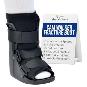 CAM Fracture Walking Boot Short - Complete Recovery, Protection and Healing Boot for Toe, Foot or Ankle Fractures, Sprains and Injuries by Brace Direct - DOCTOR RECOMMENDED BOOT from 