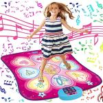 SUNLIN Dance Mat - Dance Mixer Rhythm Step Play Mat - Dance Game Toy Gift for Kids Girls Boys - Dance Pad with LED Lights, Adjustable Volume, Built-in Music, 3 Challenge Levels (3-12 Years Old) by SUNLIN