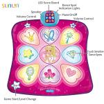SUNLIN Dance Mat - Dance Mixer Rhythm Step Play Mat - Dance Game Toy Gift for Kids Girls Boys - Dance Pad with LED Lights, Adjustable Volume, Built-in Music, 3 Challenge Levels (3-12 Years Old) by SUNLIN