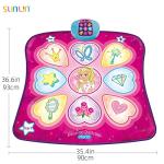 SUNLIN Dance Mat - Dance Mixer Rhythm Step Play Mat - Dance Game Toy Gift for Kids Girls Boys - Dance Pad with LED Lights, Adjustable Volume, Built-in Music, 3 Challenge Levels (3-12 Years Old) by SUNLIN