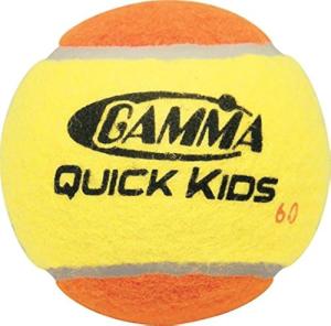 Gamma Sports Kids Training (Transition) Balls, Yellow/Orange, Quick Kids 60, Bucket of 48 by GAMMA