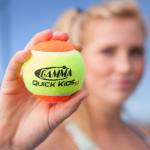 Gamma Sports Kids Training (Transition) Balls, Yellow/Orange, Quick Kids 60, Bucket of 48 by GAMMA