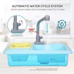 CUTE STONE Color Changing Kitchen Sink Toys, Children Heat Sensitive Electric Dishwasher Playing Toy with Running Water, Automatic Water Cycle System Play House Pretend Role Play Toys for Boys Girls from Cute Stone