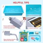 CUTE STONE Color Changing Kitchen Sink Toys, Children Heat Sensitive Electric Dishwasher Playing Toy with Running Water, Automatic Water Cycle System Play House Pretend Role Play Toys for Boys Girls from Cute Stone