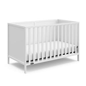 Graco Theo Convertible Crib (White) - Converts from Baby Crib to Toddler Bed and Daybed, Fits Standard Full-Size Crib Mattress, Adjustable Mattress Support Base by Storkcraft