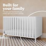 Graco Theo Convertible Crib (White) - Converts from Baby Crib to Toddler Bed and Daybed, Fits Standard Full-Size Crib Mattress, Adjustable Mattress Support Base by Storkcraft