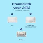 Graco Theo Convertible Crib (White) - Converts from Baby Crib to Toddler Bed and Daybed, Fits Standard Full-Size Crib Mattress, Adjustable Mattress Support Base by Storkcraft