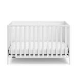 Graco Theo Convertible Crib (White) - Converts from Baby Crib to Toddler Bed and Daybed, Fits Standard Full-Size Crib Mattress, Adjustable Mattress Support Base by Storkcraft