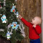 Christmas Crafts for Kids, Christmas Arts and Crafts DIY Christmas Tree Ornament Kit Make Your Own Christmas Craft Projects for Kids Ages 4-8 8-12, 4 Styles (24) by Civaner