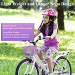 Kids Helmet Adjustable with Sports Protective Gear Set Knee Elbow Wrist Pads for Toddler Ages 4 to 10 Years Old Boys Girls Cycling Skating Scooter Helmet - (Pink Sun Flower) from Lamsion