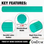 CanDo Twist-n' Bend Flexible Resistance Bars For Grip And Forearm Strengthening, Physical Therapy, Rehabilitation, Golf Training, Tennis Elbow, Injury Recovery, and Pain Relief from Fabrication Enterprises