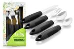 Celley Adaptive Utensils for Elderly, Arthritis, Parkinsons and Handicapped, Non-Weighted, 4 Pcs Set from Celley