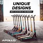 APOLLO Pro Scooter Genius Pro 4.0 - Trick Pro Scooters for Teens, Adults and Kids 6+ Years - Cool, Sturdy Design, Reliable Grip, Stunt Scooter, Freestyle Scooter, 220 LBS by Apollo