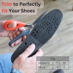 Shoe Lifts for Men and Women | Elevated, Cushioned Heel Inserts and Arch Support Insoles | Lifted, Supportive Comfort | and Breathable (2.75" Height) from Burlingham