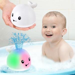 Baby Bath Toys, Valentines Day Gifts Baby Toys Whale, Light Up Bath Toys, Sprinkler Bathtub Toys for Toddlers Infant Kids Boys Girls 3+ Years, Spray Water Bath Toy, Pool Bathroom Baby Toy by Love Sunshine