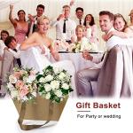 Bigger Baskets for Gifts Empty ,6 Pack Sturdy Kraft Basket With Handles Gift Basket Kit,6 Shrink Wrap Bags, 6 Bows and Hang Tagï¼Empty Gift Baskets Supplies Wrap To Fill For Holiday And Any Occasion from KEVTVEK