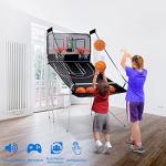 Outspurge Foldable Electronic Dual Basketball Arcade Game,Double Shot 2Player,8 Game Options w/4 Balls LED Scoring System & Indoor Basketball Game for Kids,Youth, Adults by Outspurge