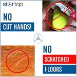 STARTOP Deluxe Pre Cut Walker Tennis Ball Glides - Walkers Legs Universal Precut Glide Balls, Accessories Gifts for Elderly Seniors or Medical Rehab (Yellow) from JBE