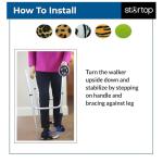 STARTOP Deluxe Pre Cut Walker Tennis Ball Glides - Walkers Legs Universal Precut Glide Balls, Accessories Gifts for Elderly Seniors or Medical Rehab (Yellow) from JBE