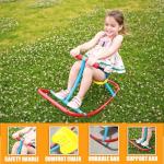 SLIDEWHIZZER Kids Rocking Chair Seesaw Rider: Safe Home Playground Backyard Equipment, Rocker Single Teeter Totter for Youth Junior Kids. (Kid First Seesaw) from SLIDEWHIZZER