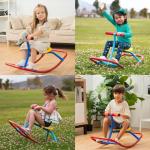 SLIDEWHIZZER Kids Rocking Chair Seesaw Rider: Safe Home Playground Backyard Equipment, Rocker Single Teeter Totter for Youth Junior Kids. (Kid First Seesaw) from SLIDEWHIZZER
